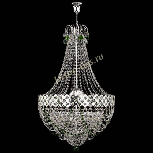 Люстра Корона №5 с подвесом Зеленая в Ижевске Гусь Хрустальный