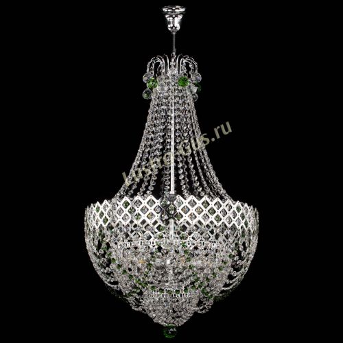 Люстра Корона №5 с подвесом Зеленая в Ижевске Гусь Хрустальный