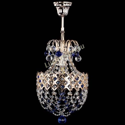 Люстра Корона №6 синяя в Ижевске Гусь Хрустальный