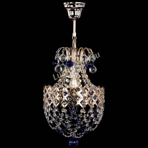 Люстра Корона №6 синяя в Ижевске Гусь Хрустальный