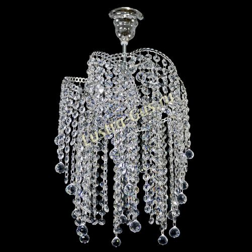 Люстра Космея №1 капель мини  в Ижевске Гусь Хрустальный