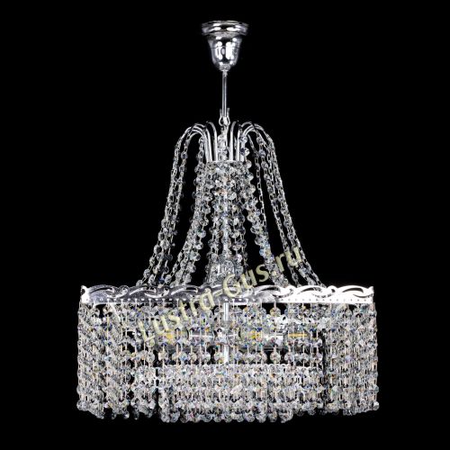 Люстра Квадрат Оптикон с подвесом в Ижевске Гусь Хрустальный