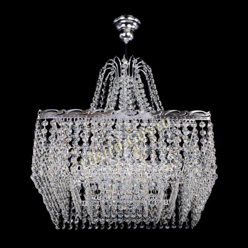 Люстра Квадрат Оптикон с подвесом в Ижевске Гусь Хрустальный