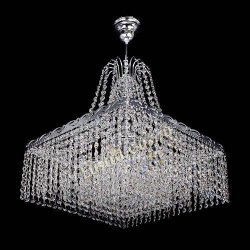 Люстра Квадрат Оптикон с подвесом в Ижевске Гусь Хрустальный