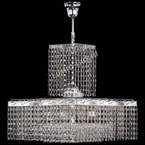 Люстра Квадрат с подвесом в Ижевске Гусь Хрустальный