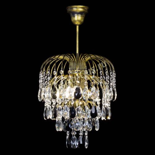 Люстра Лора №3 под бронзу черная в Ижевске Гусь Хрустальный