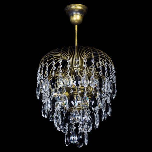 Люстра Лора №3 под бронзу черная в Ижевске Гусь Хрустальный