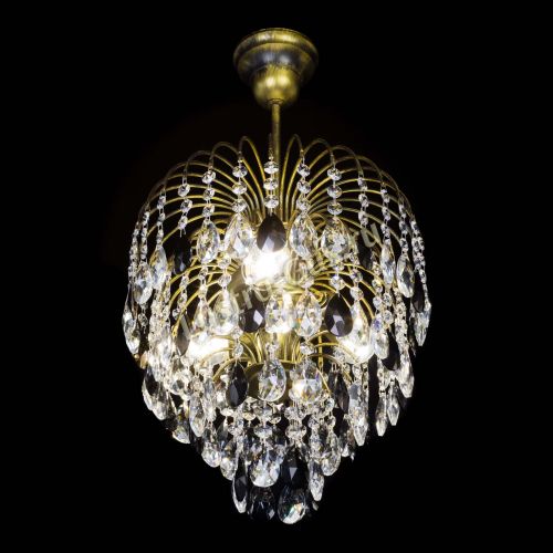 Люстра Лора №3 под бронзу черная в Ижевске Гусь Хрустальный