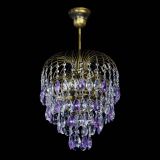 Люстра Лора №3 под бронзу фиолетовая в Ижевске