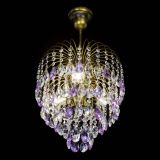 Люстра Лора №3 под бронзу фиолетовая в Ижевске