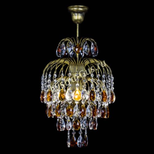 Люстра Лора №3 журавлик Чайная под бронзу в Ижевске Гусь Хрустальный