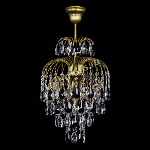 Люстра Лора №3 журавлик Черная под бронзу в Ижевске Гусь Хрустальный