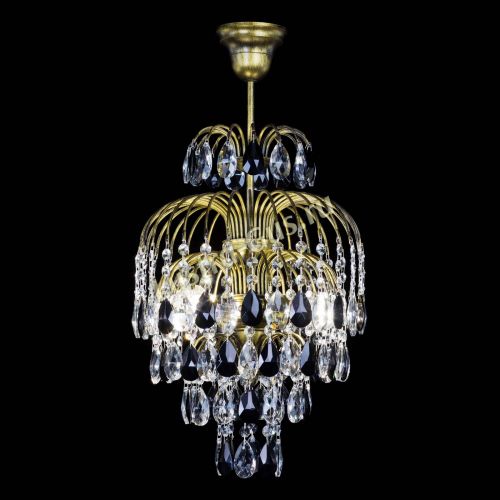 Люстра Лора №3 журавлик Черная под бронзу в Ижевске Гусь Хрустальный