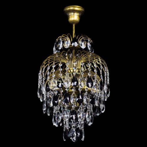 Люстра Лора №3 журавлик Черная под бронзу в Ижевске Гусь Хрустальный