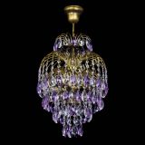 Люстра Лора №3 журавлик Фиолетовая под бронзу в Ижевске