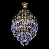 Люстра Лора №3 журавлик Фиолетовая под бронзу в Ижевске