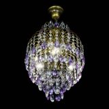 Люстра Лора №3 журавлик Фиолетовая под бронзу в Ижевске