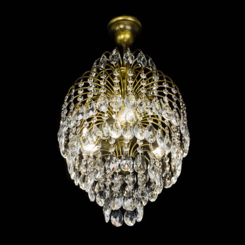 Люстра Лора №3 журавлик под бронзу в Ижевске Гусь Хрустальный