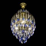 Люстра Лора №3 журавлик Синяя под бронзу в Ижевске