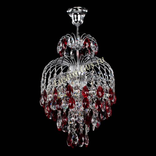 Люстра Лора №3 журавлик красная в Ижевске Гусь Хрустальный
