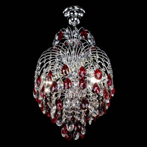 Люстра Лора №3 журавлик красная в Ижевске Гусь Хрустальный