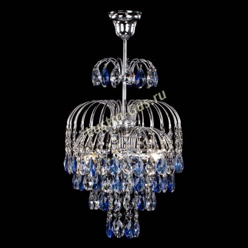 Люстра Лора №3 журавлик синяя в Ижевске Гусь Хрустальный