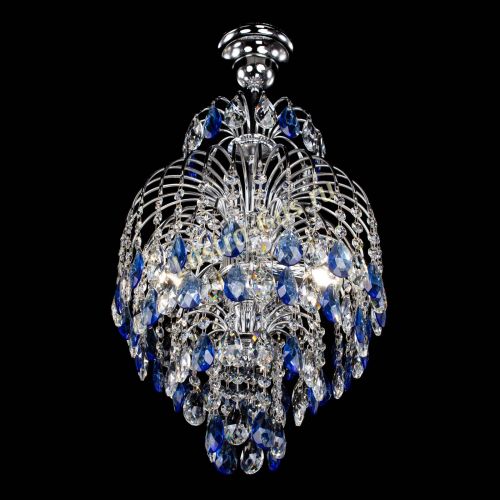 Люстра Лора №3 журавлик синяя в Ижевске Гусь Хрустальный