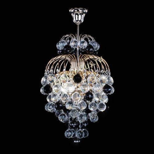 Люстра Лора Шар 40 черная в Ижевске Гусь Хрустальный