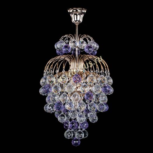 Люстра Лора Шар 40 фиолетовая в Ижевске Гусь Хрустальный