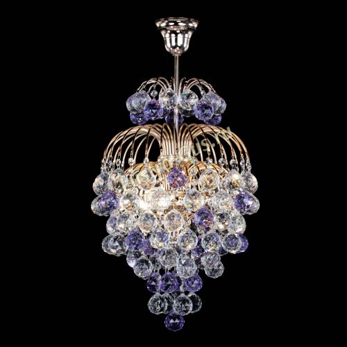 Люстра Лора Шар 40 фиолетовая в Ижевске Гусь Хрустальный