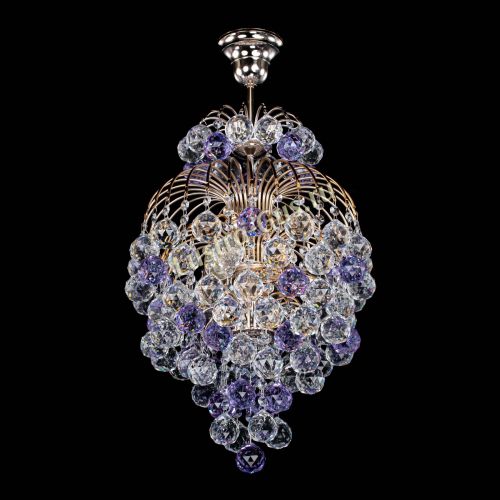 Люстра Лора Шар 40 фиолетовая в Ижевске Гусь Хрустальный