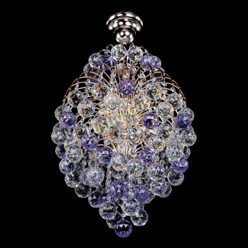 Люстра Лора Шар 40 фиолетовая в Ижевске Гусь Хрустальный