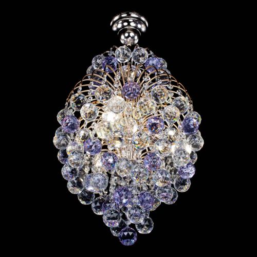 Люстра Лора Шар 40 фиолетовая в Ижевске Гусь Хрустальный