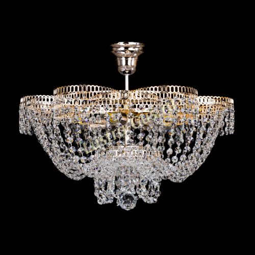 Люстра Лотос Пион с подвесом в Ижевске Гусь Хрустальный