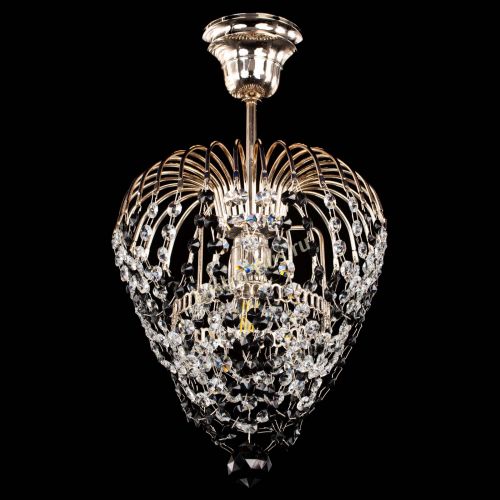 Люстра Малинка обтикон черная в Ижевске Гусь Хрустальный