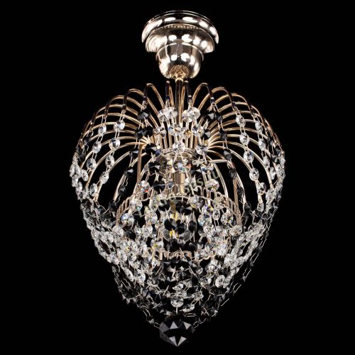 Люстра Малинка обтикон черная в Ижевске Гусь Хрустальный