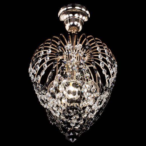 Люстра Малинка обтикон черная в Ижевске Гусь Хрустальный