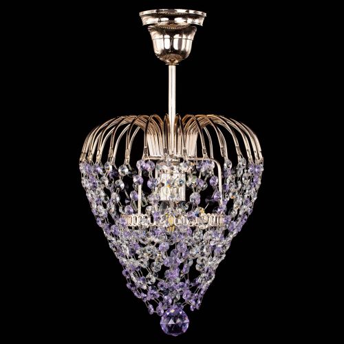 Люстра Малинка обтикон фиолетовая в Ижевске Гусь Хрустальный