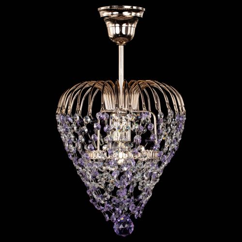 Люстра Малинка обтикон фиолетовая в Ижевске Гусь Хрустальный