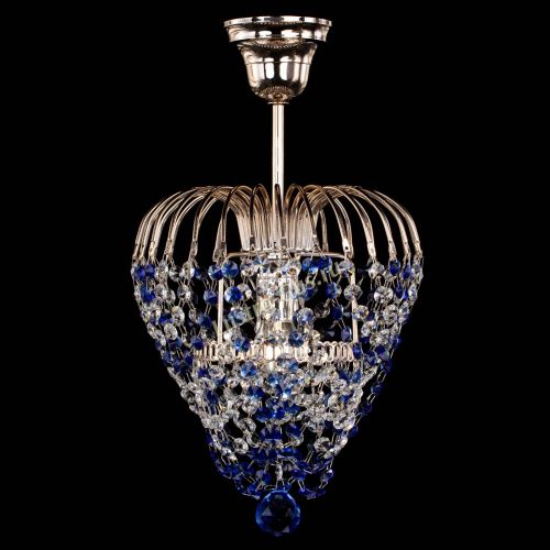 Люстра Малинка обтикон синяя в Ижевске Гусь Хрустальный