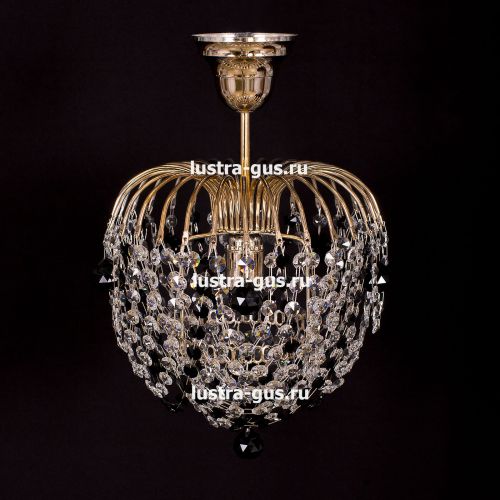 Люстра Малинка шар черная в Ижевске Гусь Хрустальный