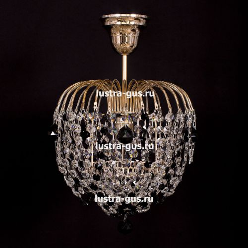 Люстра Малинка шар черная в Ижевске Гусь Хрустальный