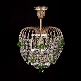 Люстра Малинка шар зеленая