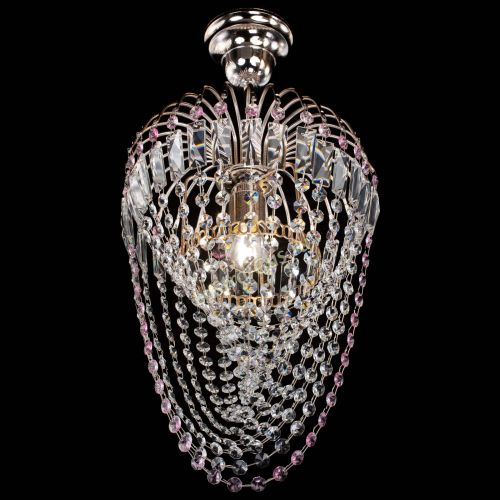 Люстра Малинка Водоворот розовая в Ижевске Гусь Хрустальный