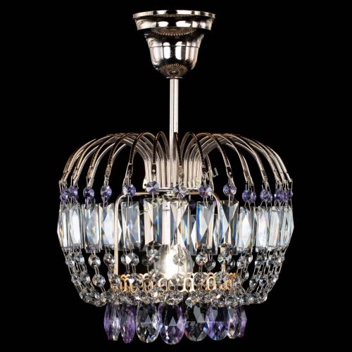 Люстра Малинка фиолетовая в Ижевске Гусь Хрустальный