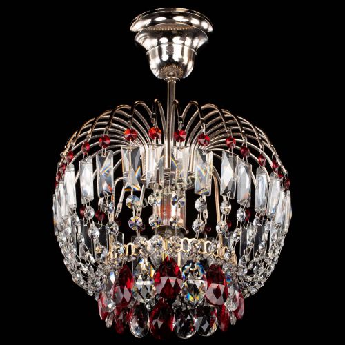 Люстра Малинка красная в Ижевске Гусь Хрустальный