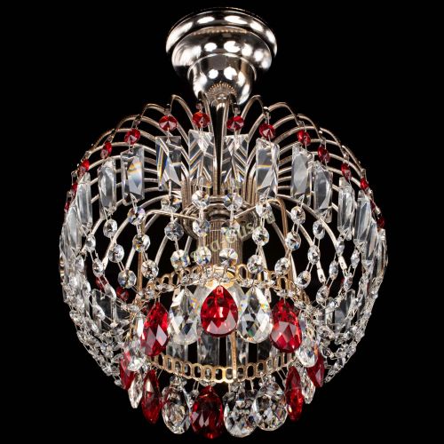 Люстра Малинка красная в Ижевске Гусь Хрустальный