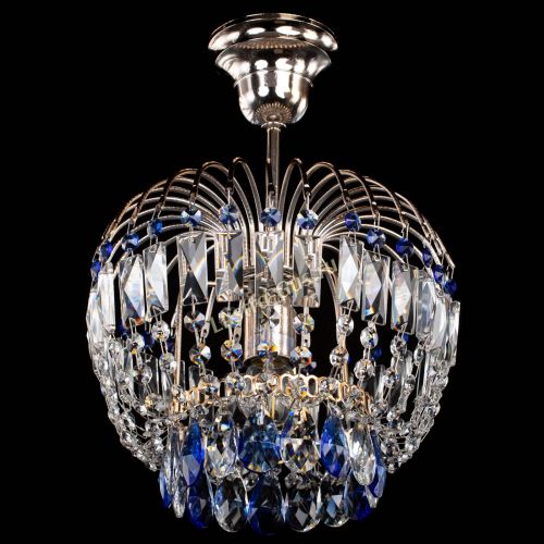 Люстра Малинка синяя в Ижевске Гусь Хрустальный