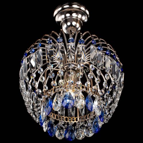 Люстра Малинка синяя в Ижевске Гусь Хрустальный