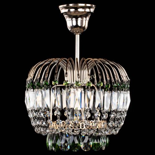 Люстра Малинка зеленая в Ижевске Гусь Хрустальный